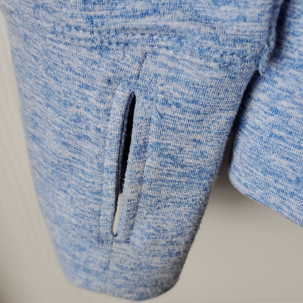 Apana Heathered Light Blue Cowl Neck Pullover - Picture 4 of 5